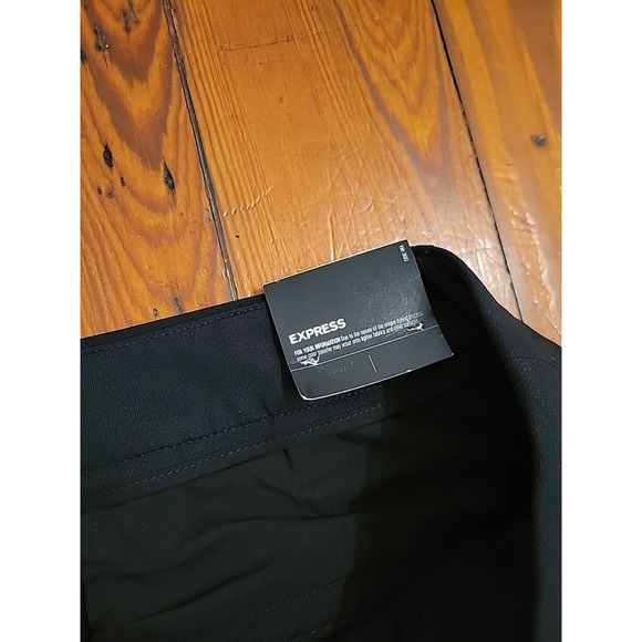 Express The Editor Pant Size 14 Flare Mid Rise Dress Black Style Icon Casual - Picture 7 of 9